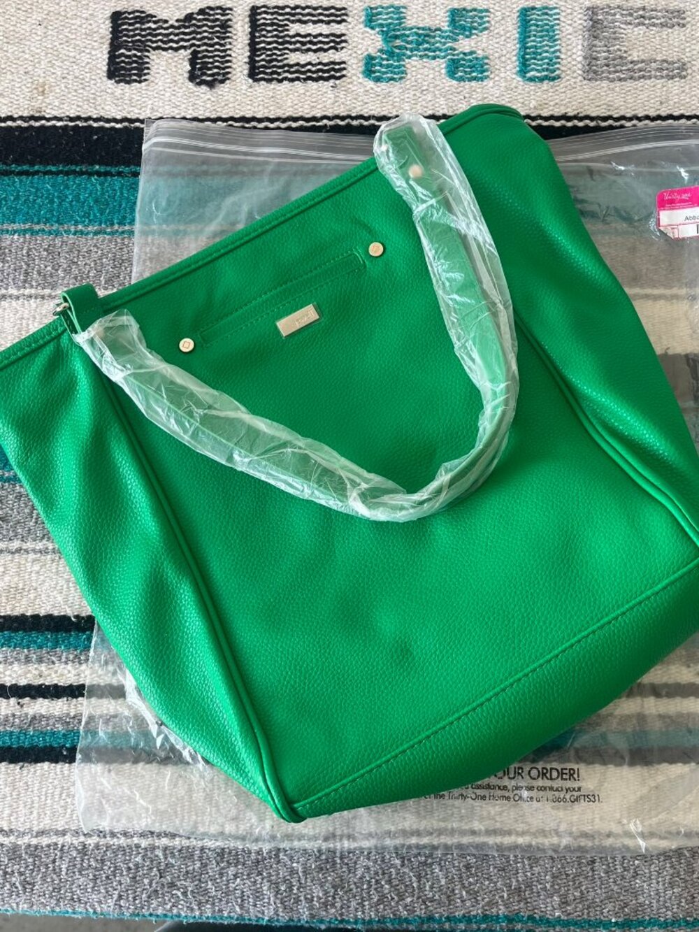 Thirty-One Daring Abbey Green Tote